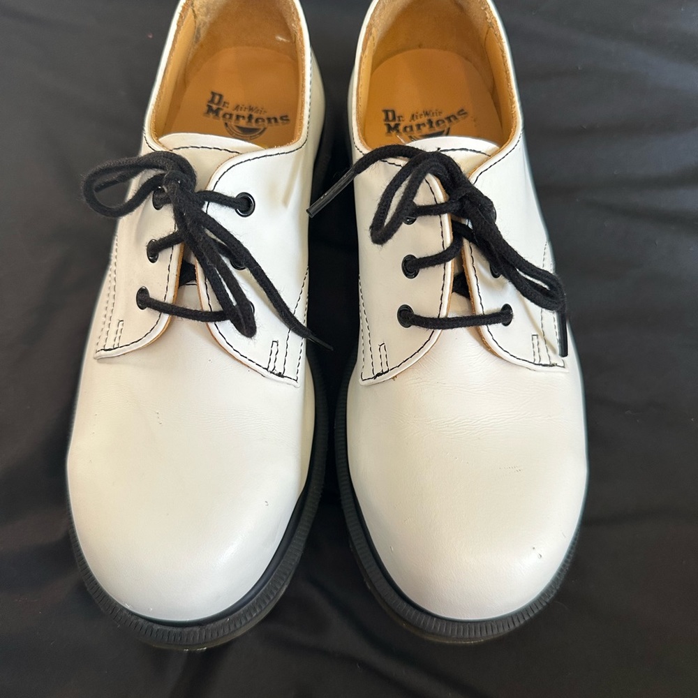 White Doc Martens Shoes Size 4